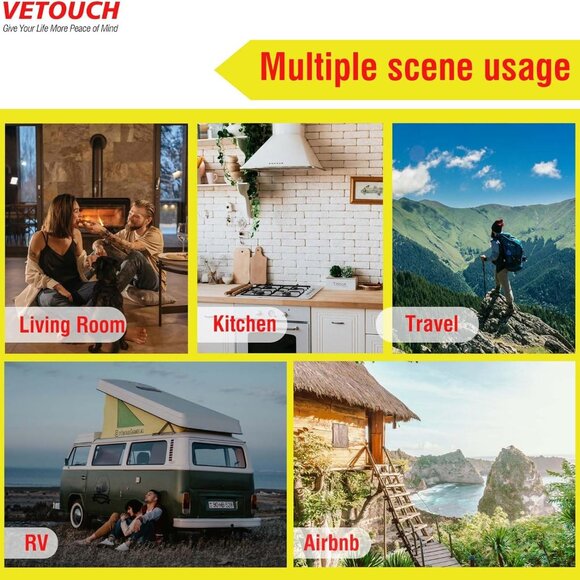 Carbon Monoxide Detector Plug in, Carbon Monoxide Detector Plug in Wall with Tem - Picture 7 of 7